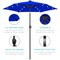 Best Choice Products 7.5ft Outdoor Solar Patio Umbrella for Deck, Pool w/ Tilt, Crank, LED Lights